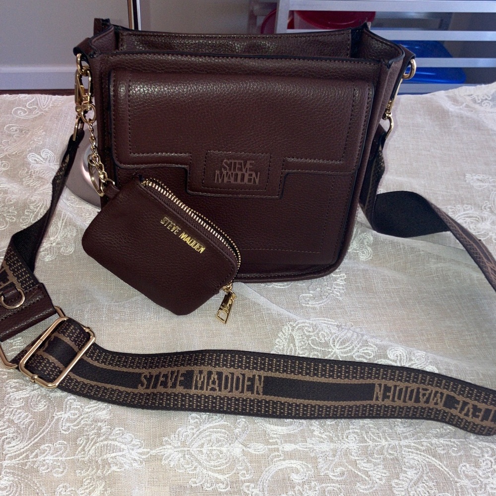 Steve Madden Brown Crossbody Bag